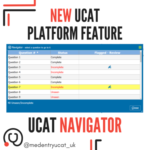 NEW UCAT 2023 Feature – UCAT Navigator