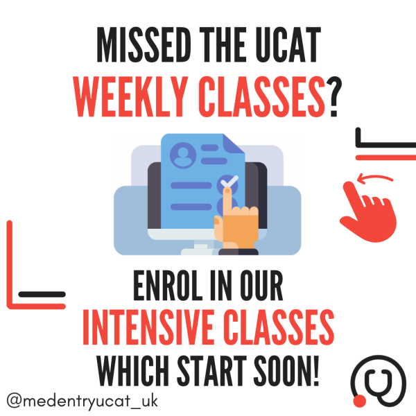 UCAT Intensive Classes Starting Soon!